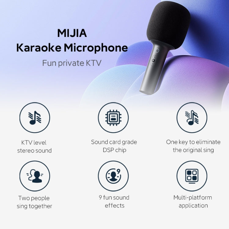 Original Xiaomi Mijia Bluetooth 5.1 Micrófono de karaoke con reducción de ruido estéreo