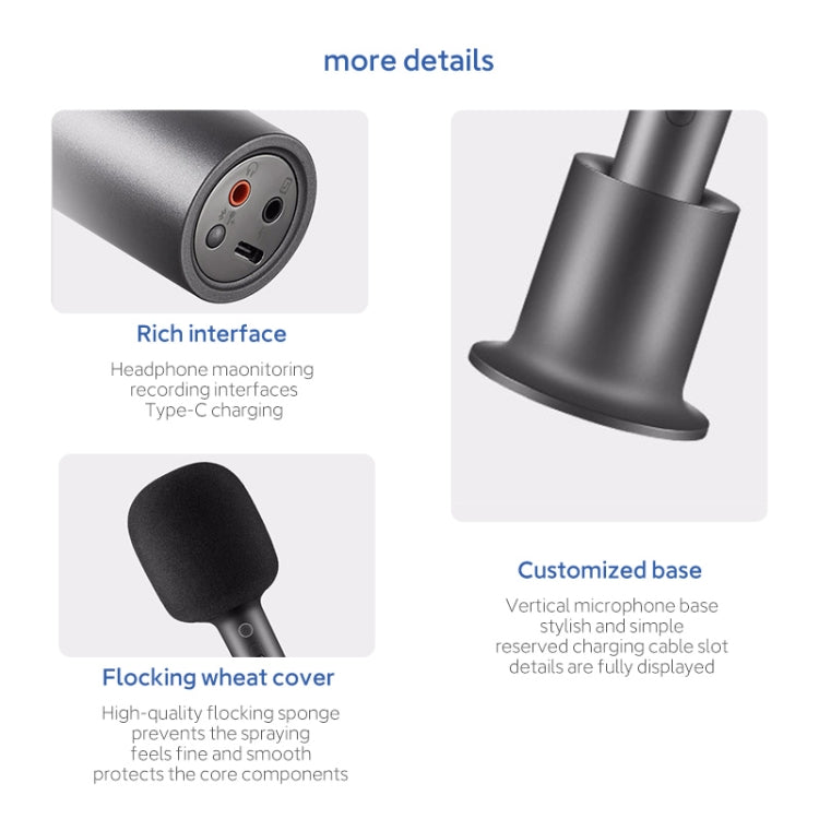 Original Xiaomi Mijia Bluetooth 5.1 Micrófono de karaoke con reducción de ruido estéreo