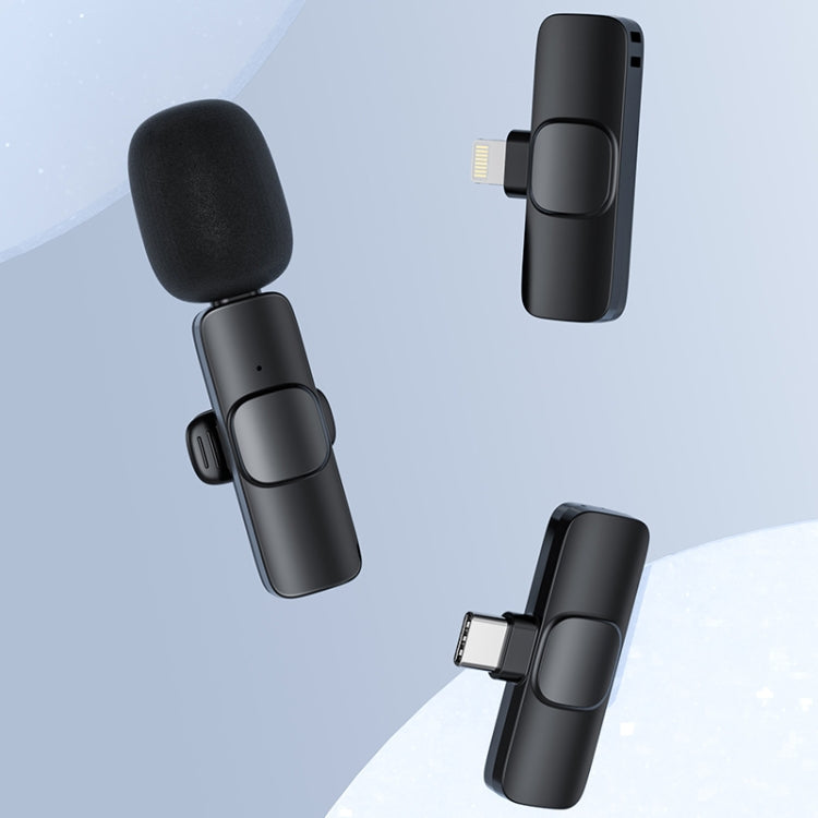 LT07 Mini micrófono Lavalier inalámbrico con interfaz de 8 pines, 8 Pin 1 To 1