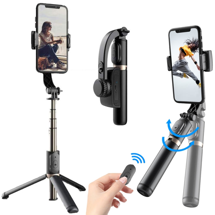 Q08 Estabilizador de cardán Bluetooth Control remoto Trípode Selfie Stick, Q08 (Black), Q08 (White)