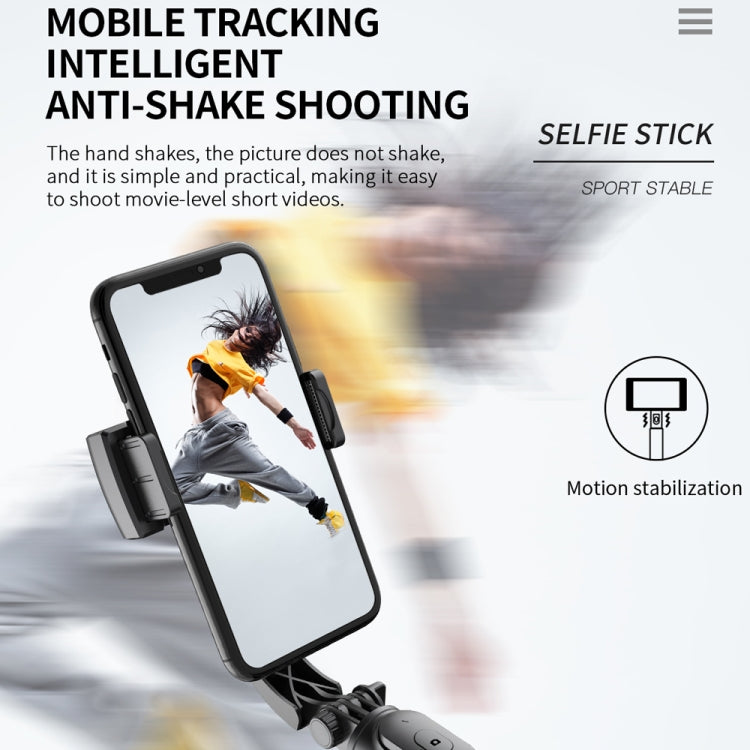 Q08 Estabilizador de cardán Bluetooth Control remoto Trípode Selfie Stick, Q08 (Black), Q08 (White)