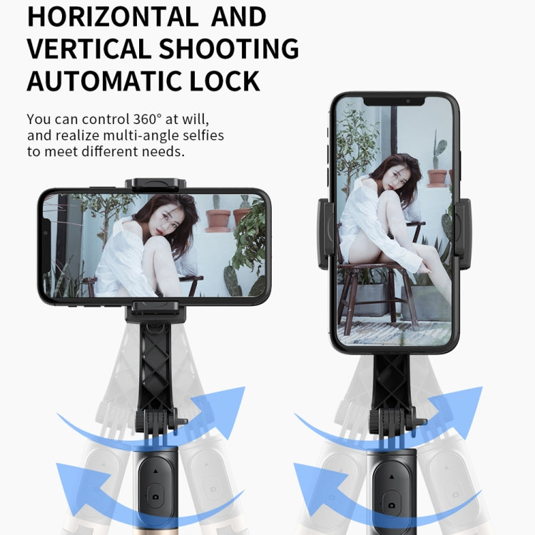 Q08 Estabilizador de cardán Bluetooth Control remoto Trípode Selfie Stick, Q08 (Black), Q08 (White)