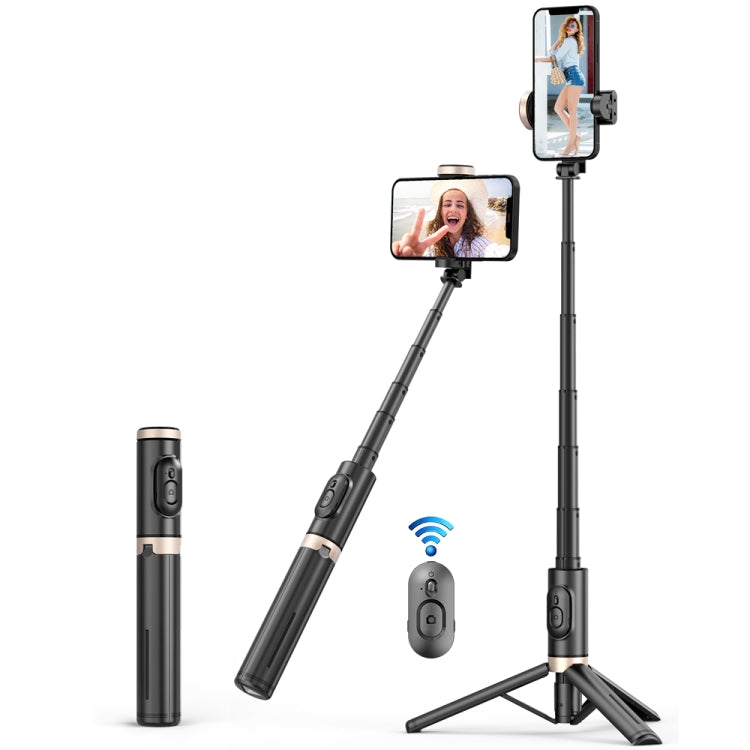 Q12 Diseño Oculto Reforzado Bluetooth Control Remoto Trípode Selfie Stick, Q12 (Black), Q12s (Pink), Q12 (White)