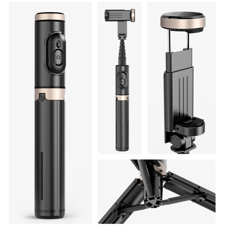 Q12 Diseño Oculto Reforzado Bluetooth Control Remoto Trípode Selfie Stick, Q12 (Black), Q12s (Pink), Q12 (White)
