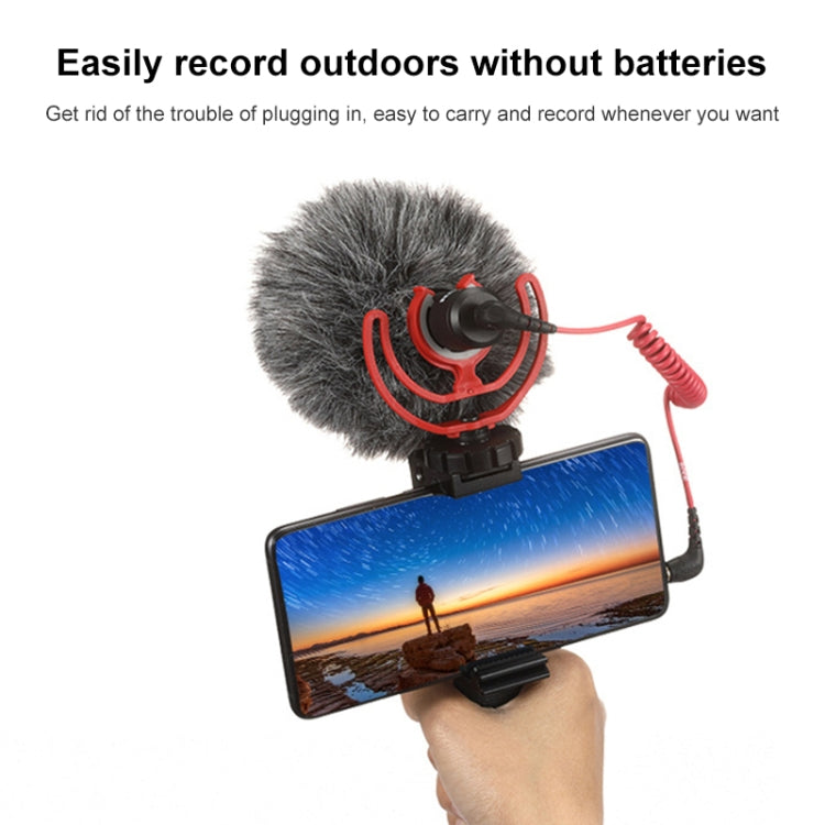 M30 Micrófono de escopeta de condensador con cable portátil viaje Vlog grabación de vídeo de estudio para teléfono con cámara