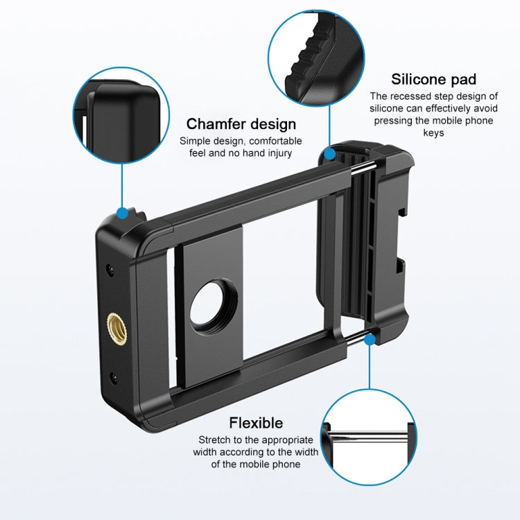 APEXEL F001 Estabilizador de mano multifuncional Soporte para lente Clip para teléfono