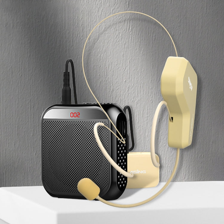 ASiNG WM03 2.4G Micrófono inalámbrico Auricular Micrófono Kit de altavoz Bluetooth, WM03 Black, WM03 White