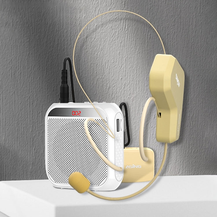 ASiNG WM03 2.4G Micrófono inalámbrico Auricular Micrófono Kit de altavoz Bluetooth, WM03 Black, WM03 White