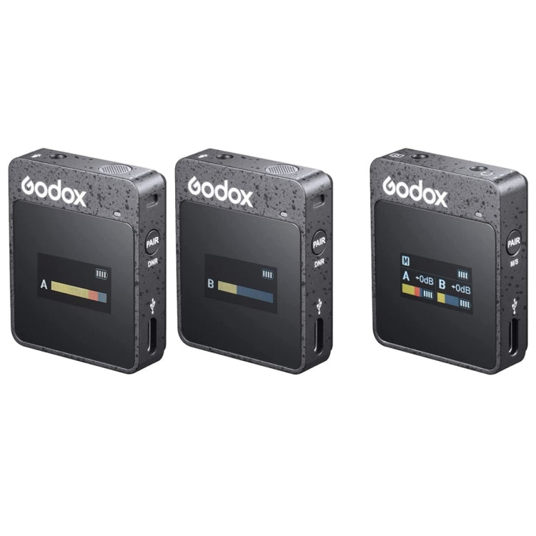 Godox MoveLink II M2 Sistema de micrófono Lavalier inalámbrico con 2 transmisores y 1 receptor para cámaras DSLR y videocámaras, MoveLink II M2