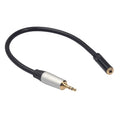 TC210MF-03 Cable de audio macho a hembra de 3,5 mm, longitud: 0,3 m, 3.5mm Male to Female