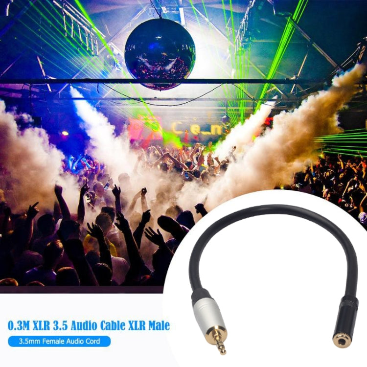 TC210MF-03 Cable de audio macho a hembra de 3,5 mm, longitud: 0,3 m, 3.5mm Male to Female