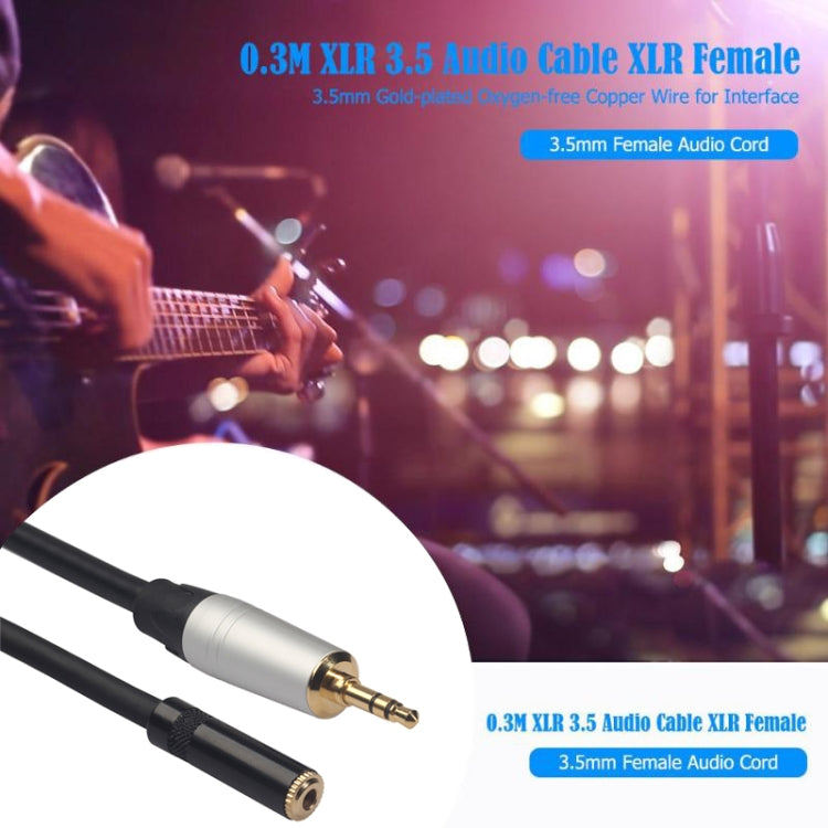 TC210MF-03 Cable de audio macho a hembra de 3,5 mm, longitud: 0,3 m, 3.5mm Male to Female