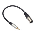 TC210KM173 Cable de audio macho de 3,5 mm a XLR macho, longitud: 0,3 m, 3.5mm Male to XLR Male
