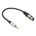 TC210KF183 Cable de audio macho de 3,5 mm a XLR hembra, longitud: 0,3 m, 3.5mm Male to XLR Female