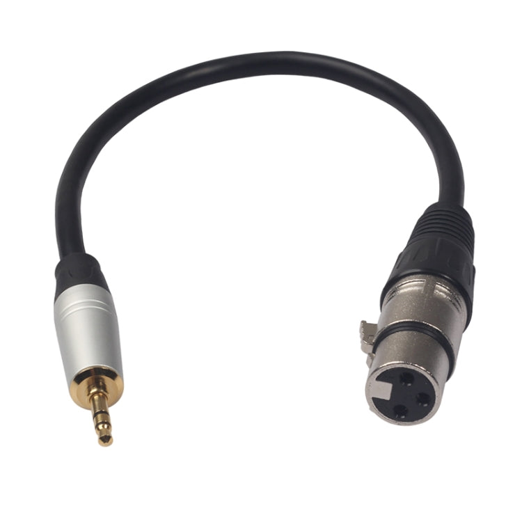 TC210KF183 Cable de audio macho de 3,5 mm a XLR hembra, longitud: 0,3 m, 3.5mm Male to XLR Female