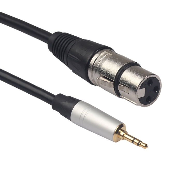 TC210KF183 Cable de audio macho de 3,5 mm a XLR hembra, longitud: 0,3 m, 3.5mm Male to XLR Female