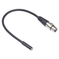 TC227K18-03 Cable de audio hembra de 3,5 mm a XLR hembra, longitud: 0,3 m, 3.5mm Female to XLR Female