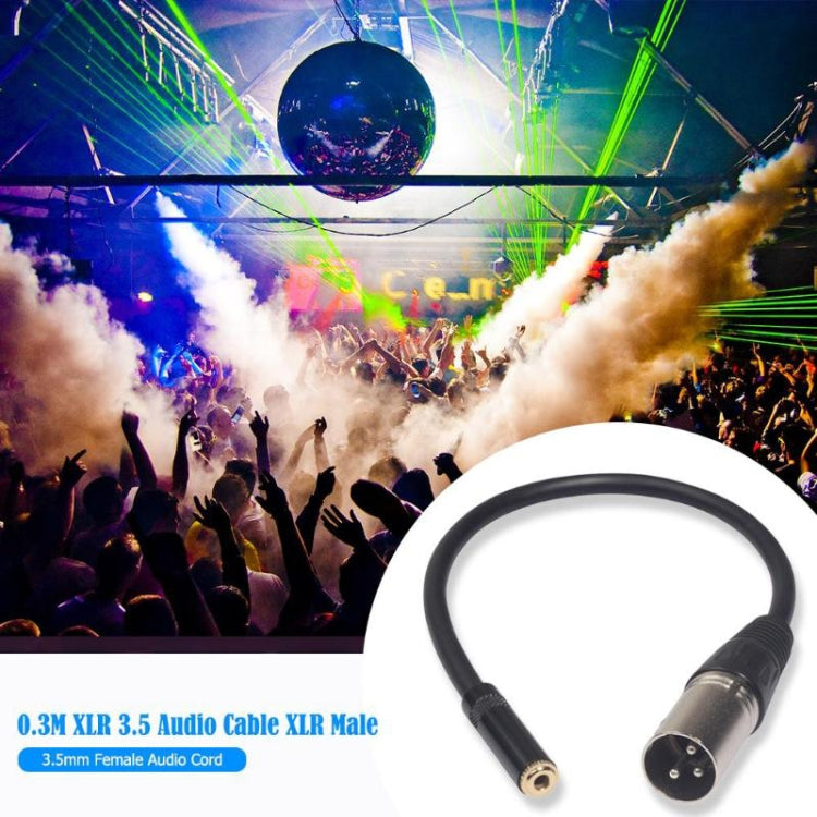 TC227K18-03 Cable de audio hembra de 3,5 mm a XLR hembra, longitud: 0,3 m, 3.5mm Female to XLR Female