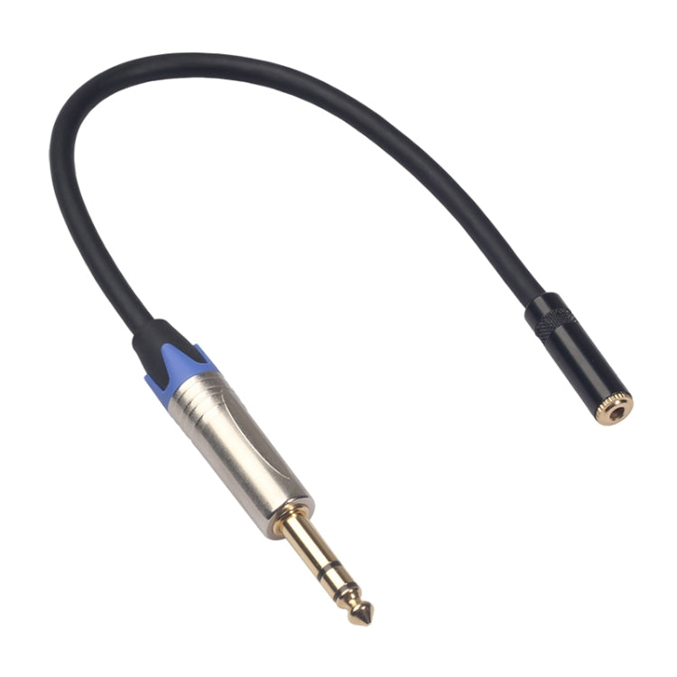 TC203NF03 Cable de audio macho de 6,35 mm a hembra de 3,5 mm, longitud: 0,3 m, TC203NF03 6.35mm Male to 3.5mm Female