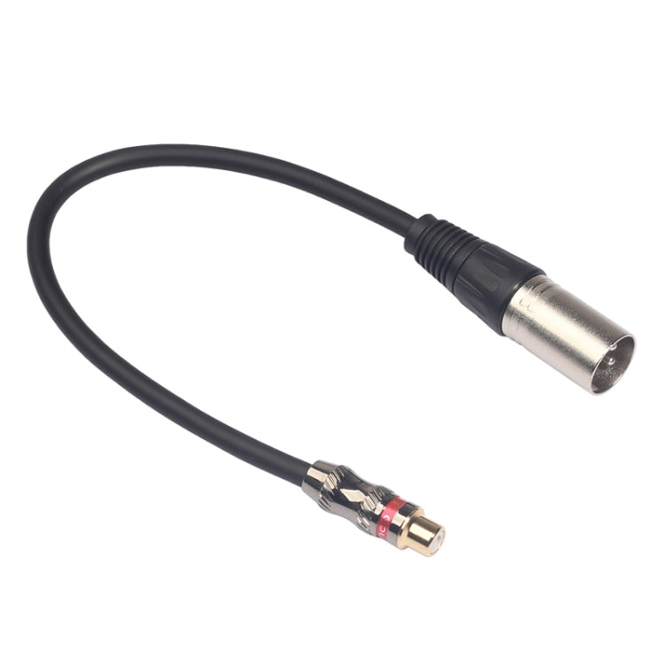 TR026K17-03 Cable de audio RCA hembra a XLR macho, longitud: 0,3 m, RCA Female to XLR Male