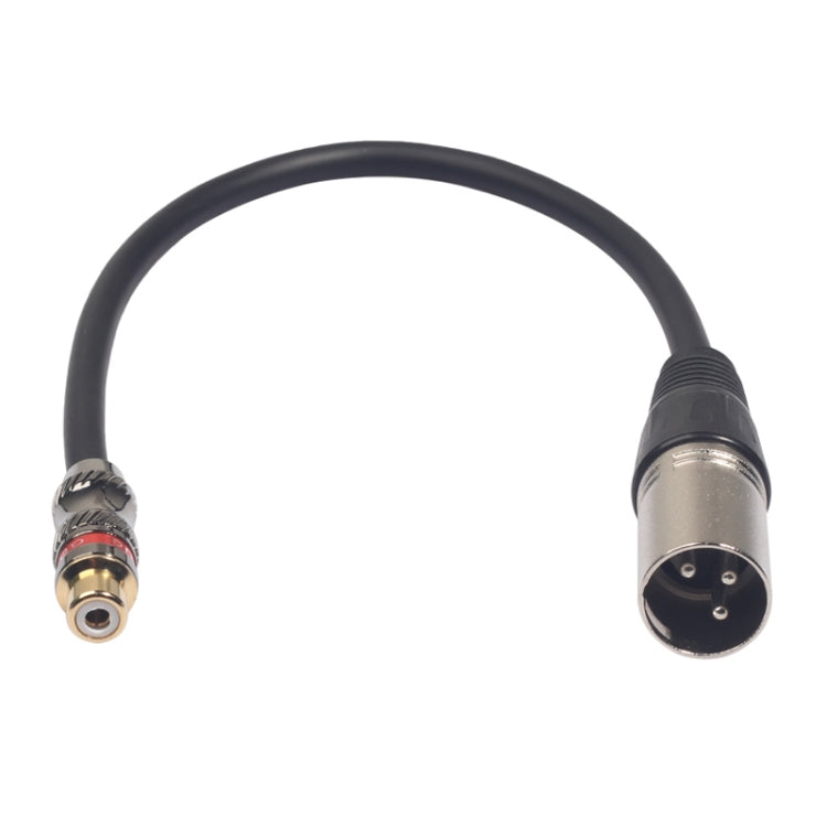 TR026K17-03 Cable de audio RCA hembra a XLR macho, longitud: 0,3 m, RCA Female to XLR Male