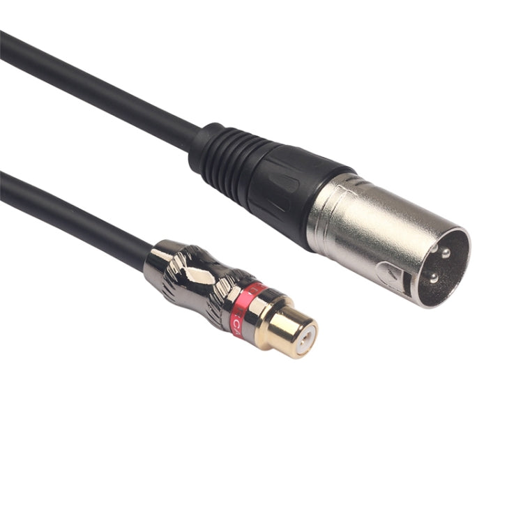 TR026K17-03 Cable de audio RCA hembra a XLR macho, longitud: 0,3 m, RCA Female to XLR Male