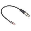 TR026K18-03 Cable de audio RCA hembra a XLR hembra, longitud: 0,3 m, RCA Female to XLR Female
