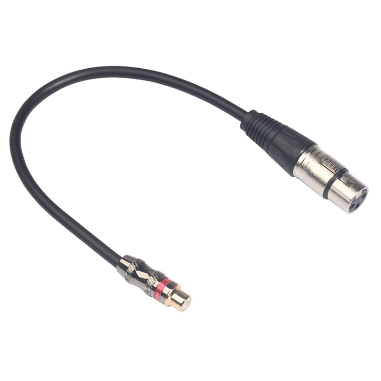 TR026K18-03 Cable de audio RCA hembra a XLR hembra, longitud: 0,3 m, RCA Female to XLR Female
