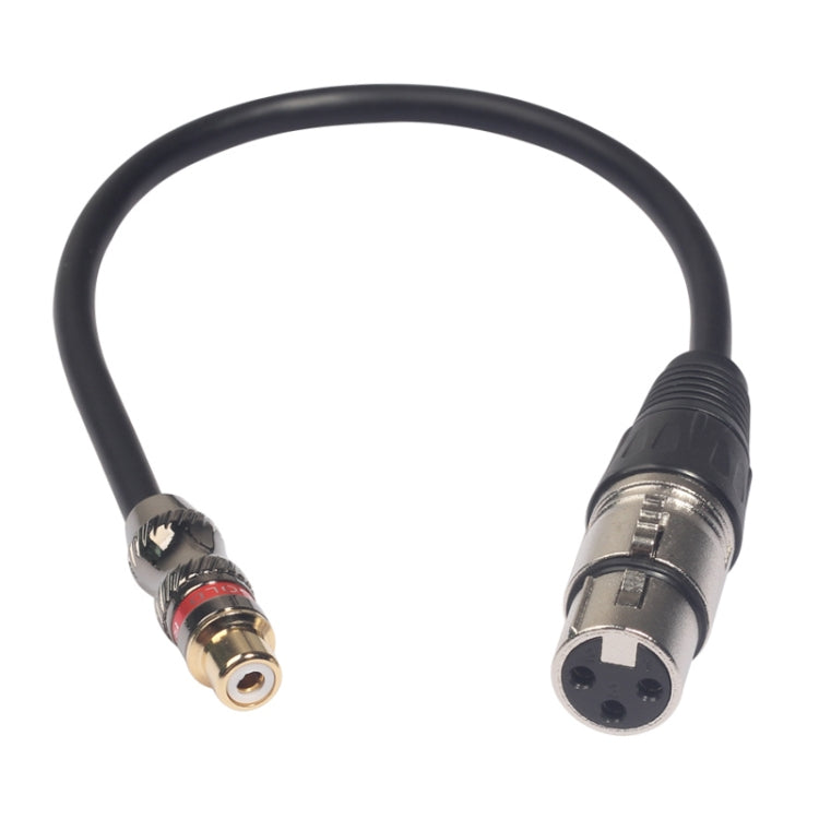 TR026K18-03 Cable de audio RCA hembra a XLR hembra, longitud: 0,3 m, RCA Female to XLR Female