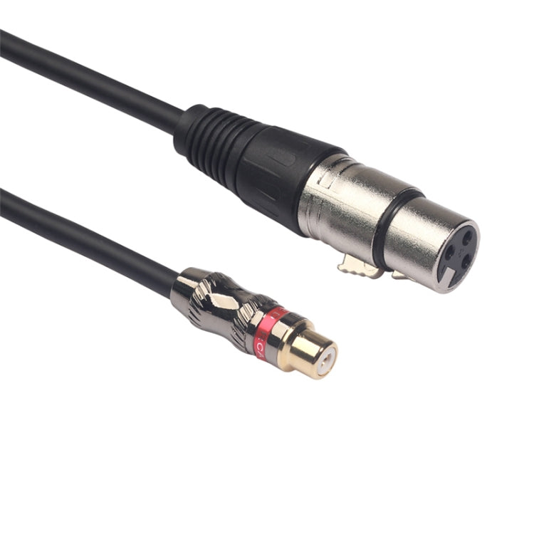 TR026K18-03 Cable de audio RCA hembra a XLR hembra, longitud: 0,3 m, RCA Female to XLR Female