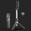 L02 100cm Multifunción Ajustable Bluetooth Autodisparador Polo Trípode Selfie Stick