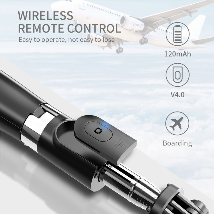 L02 100cm Multifunción Ajustable Bluetooth Autodisparador Polo Trípode Selfie Stick