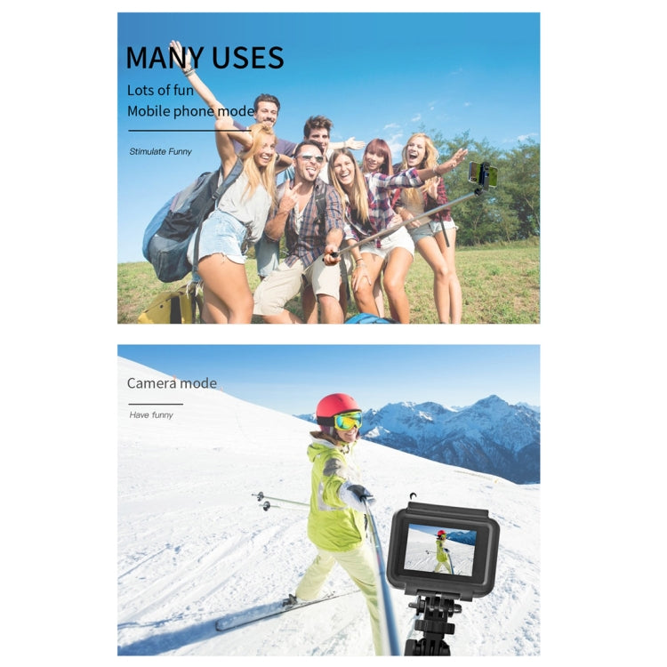 L02 100cm Multifunción Ajustable Bluetooth Autodisparador Polo Trípode Selfie Stick