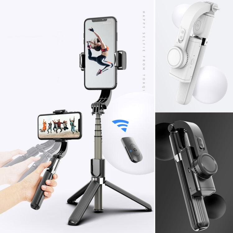 L08 Cardán ajustable Estabiliza Bluetooth Autodisparador Polo Trípode Selfie Stick