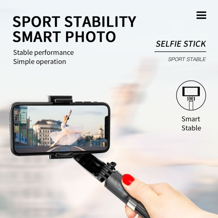 L08 Cardán ajustable Estabiliza Bluetooth Autodisparador Polo Trípode Selfie Stick