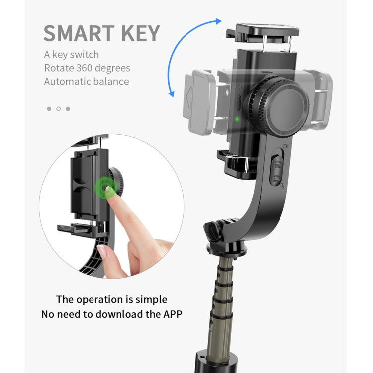 L08 Cardán ajustable Estabiliza Bluetooth Autodisparador Polo Trípode Selfie Stick