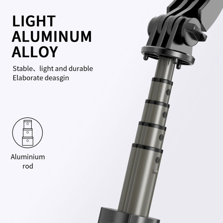 L08 Cardán ajustable Estabiliza Bluetooth Autodisparador Polo Trípode Selfie Stick