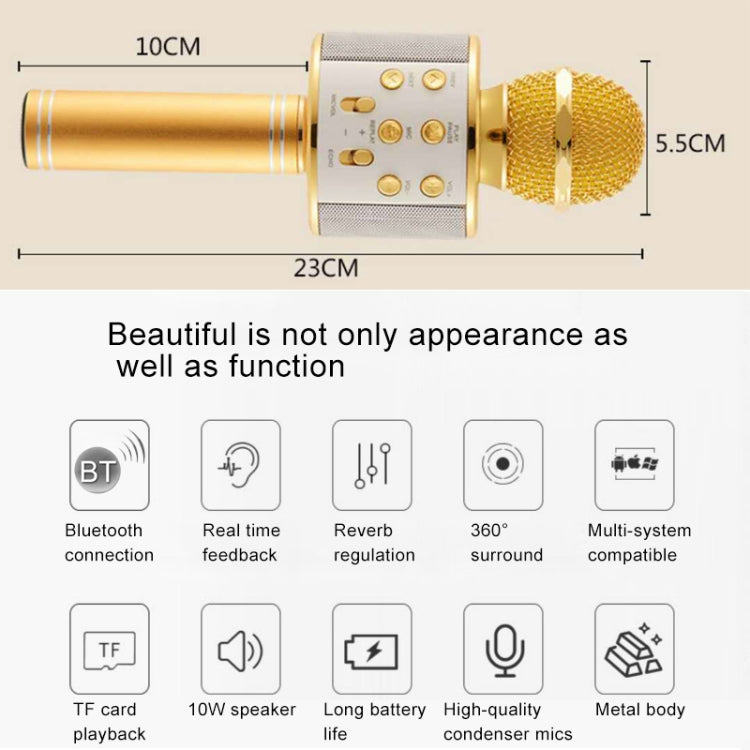 para portátiles, PC, altavoces, auriculares, iPad, iPhone, Galaxy, Huawei, Xiaomi, LG, HTC y otros teléfonos inteligentes, WS-858 (Black), WS-858 (Pink), WS-858 (Gold), WS-858 (Blue), WS-858 (Rose Gold), WS-858 (Silver)