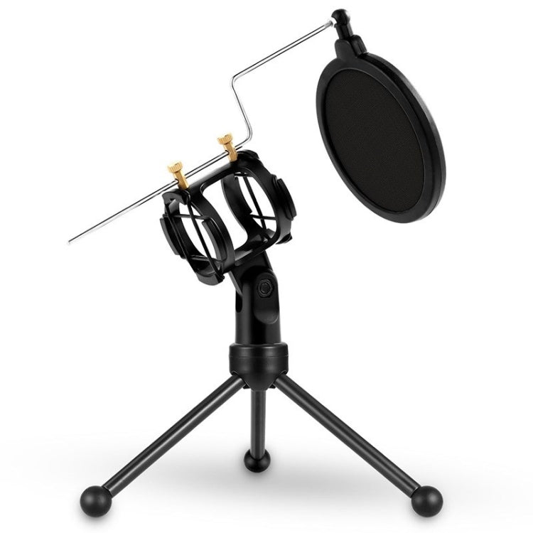 Yanmai PS-3 Mini micrófono portátil Anti-red soporte de escritorio a prueba de golpes