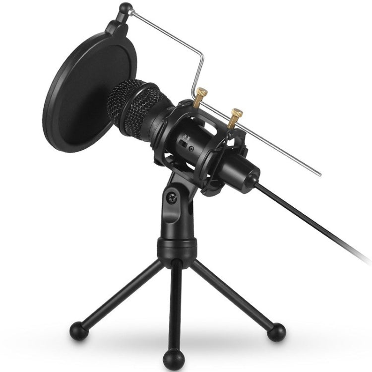 Yanmai PS-3 Mini micrófono portátil Anti-red soporte de escritorio a prueba de golpes