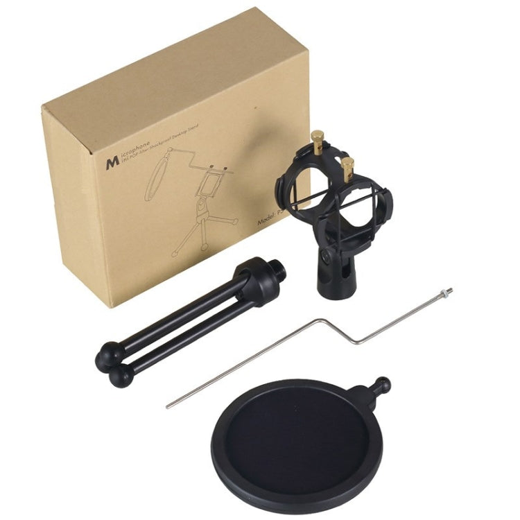 Yanmai PS-3 Mini micrófono portátil Anti-red soporte de escritorio a prueba de golpes