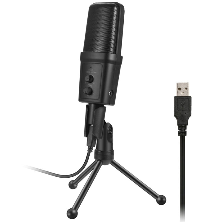 Micrófono de grabación de sonido de condensador profesional Yanmai SF-970 con soporte para trípode y cable USB, longitud del cable: 1,8 m