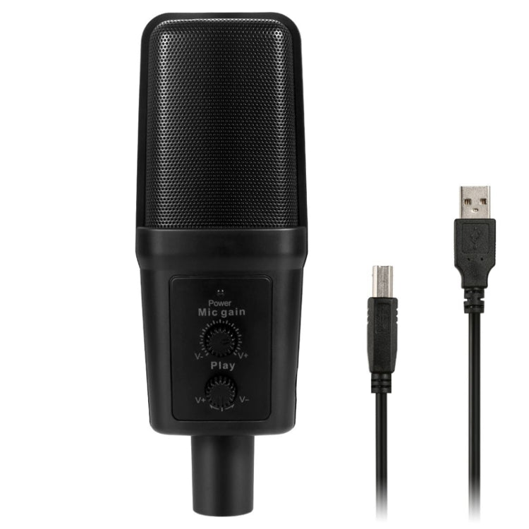 Micrófono de grabación de sonido de condensador profesional Yanmai SF-970 con soporte para trípode y cable USB, longitud del cable: 1,8 m