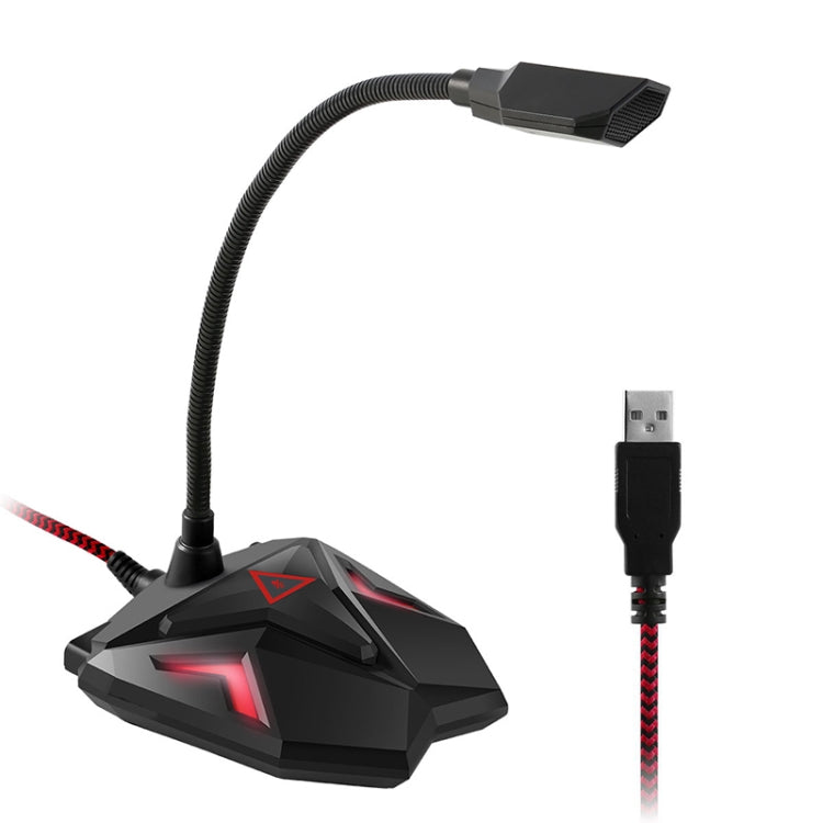 Micrófono capacitivo para juegos G55 con indicador LED