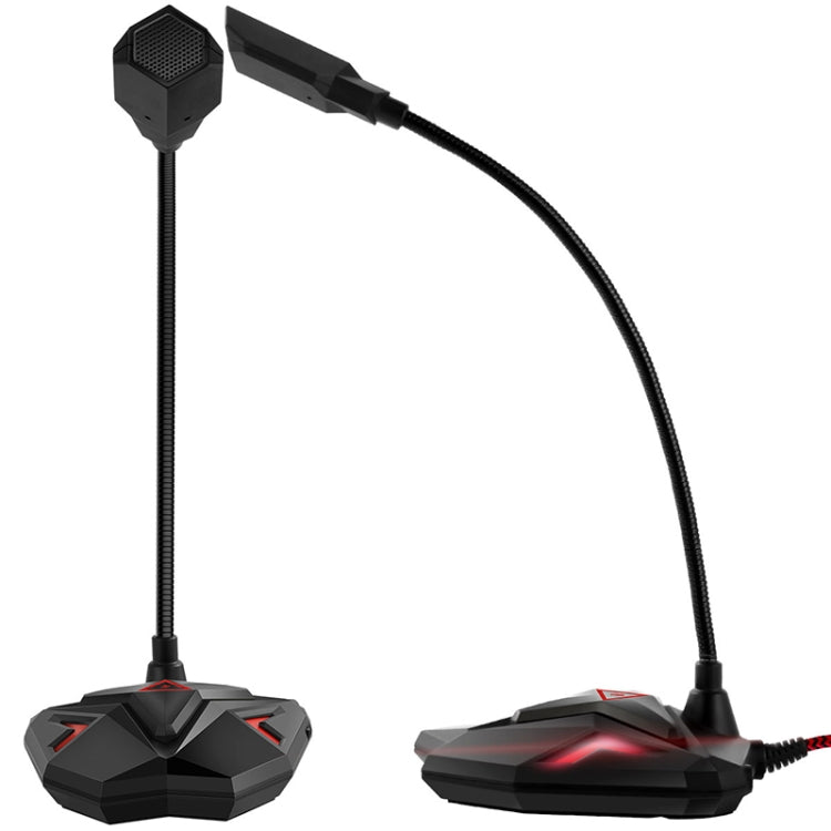 Micrófono capacitivo para juegos G55 con indicador LED