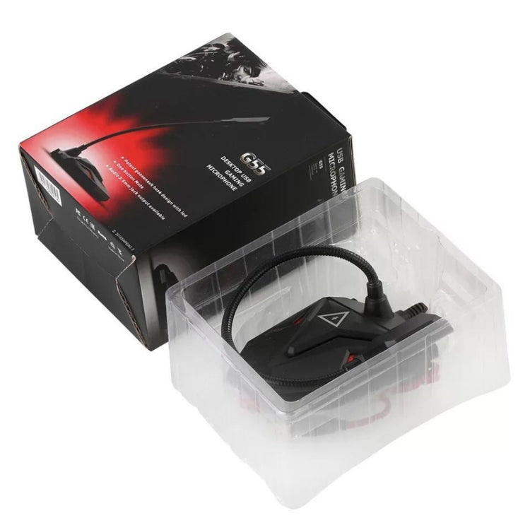 Micrófono capacitivo para juegos G55 con indicador LED