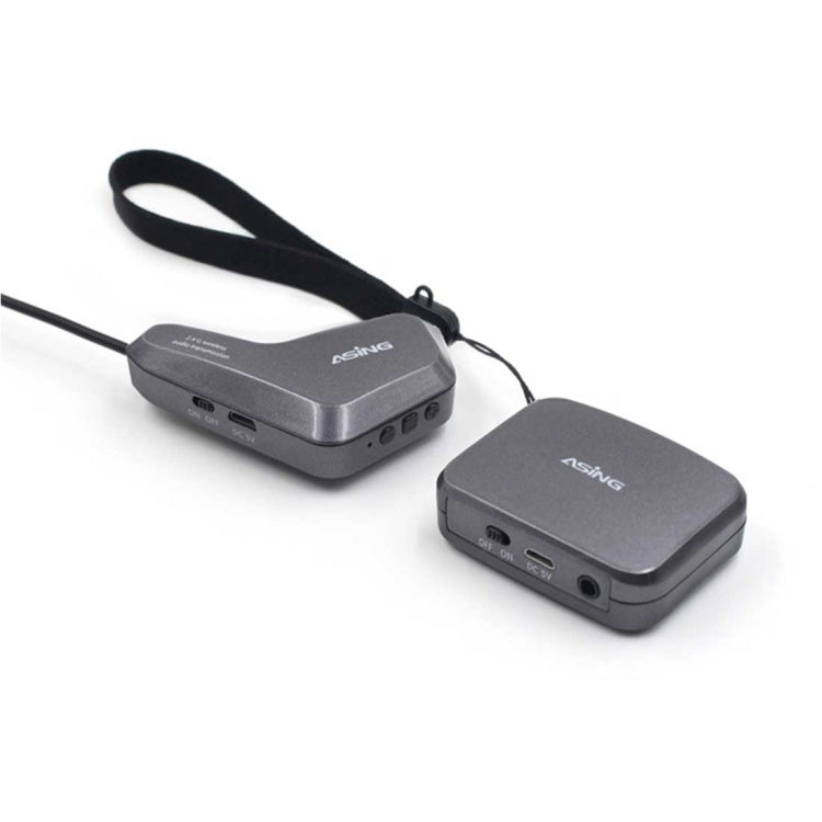 ASiNG WM01 Micrófono captador electrónico de transmisión de audio inalámbrico de 2,4 GHz, distancia de transmisión: 50 m, WM01