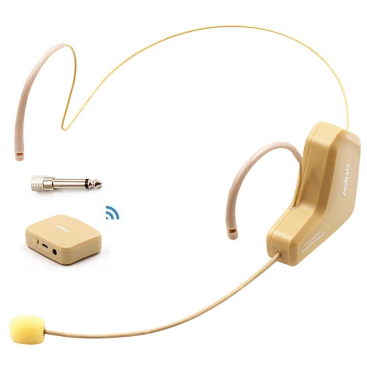 ASiNG WM03 Micrófono captador electrónico de transmisión de audio inalámbrico de 2,4 GHz, distancia de transmisión: 20-30 m, WM03
