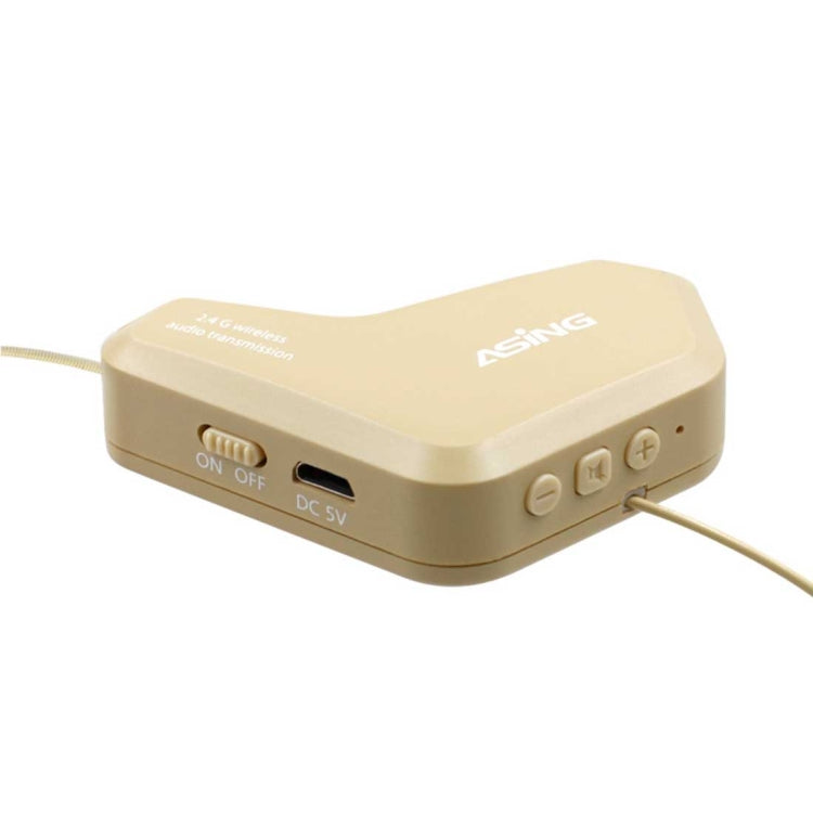 ASiNG WM03 Micrófono captador electrónico de transmisión de audio inalámbrico de 2,4 GHz, distancia de transmisión: 20-30 m, WM03
