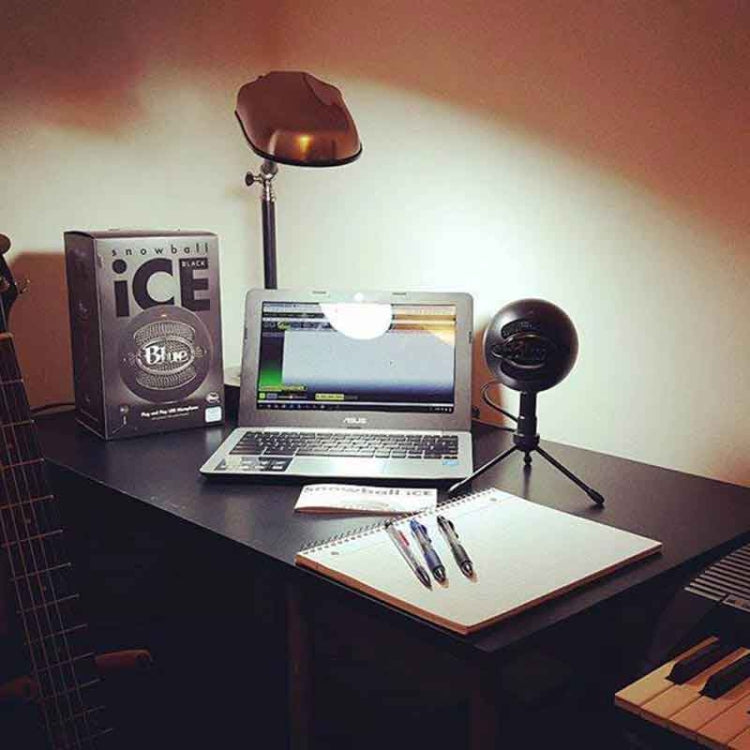 Micrófono de grabación con anclaje de condensador USB Logitech Blue Snowball-ice, Blue Snowball-ice